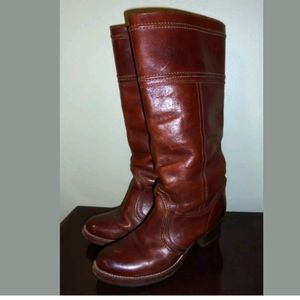Frye Brown Heeled Boots